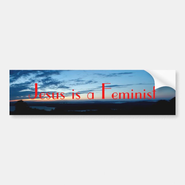 Jesus is a Feminist Bumper Sticker (Front)