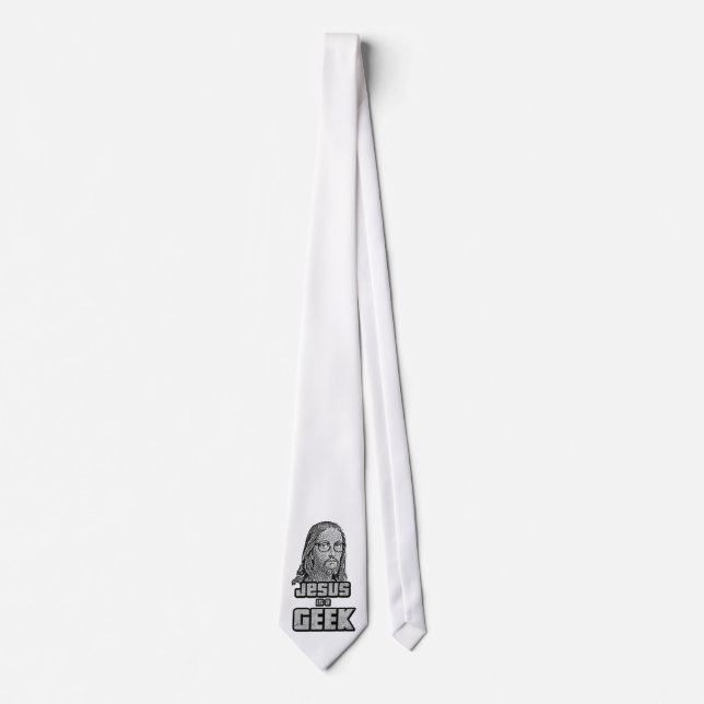 Jesus is a geek neck tie (Front)