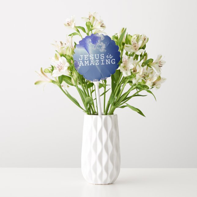 Jesus is Amazing with Sky Stars Balloon (Vase)