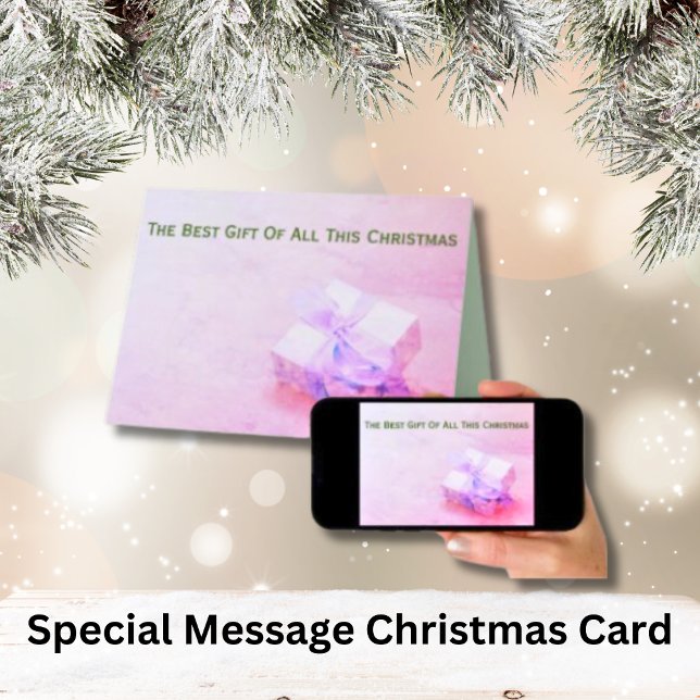Jesus Is Best Gift For Christmas Christian Card (Creator Uploaded)