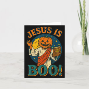 Jesus Is Boo! Cute Christian Vintage Halloween 90' Card