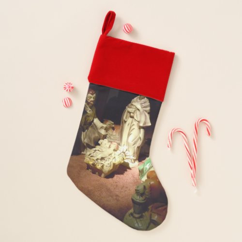 Jesus is Born Christmas Stocking