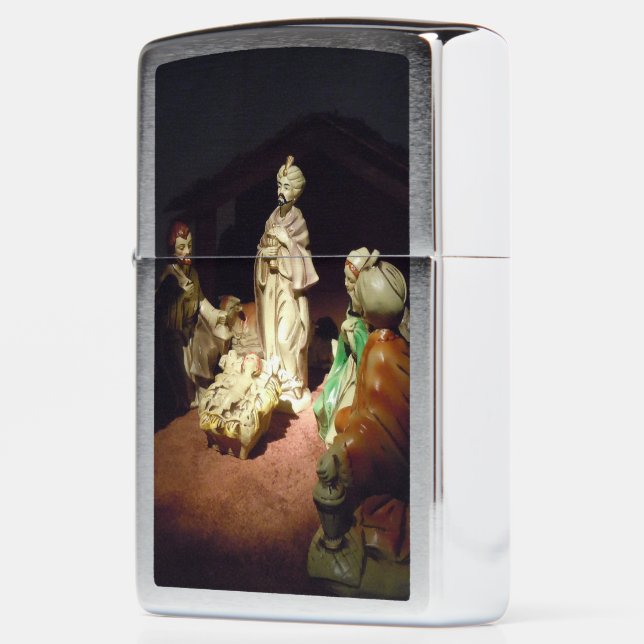 Jesus is Born Zippo Lighter (Left)