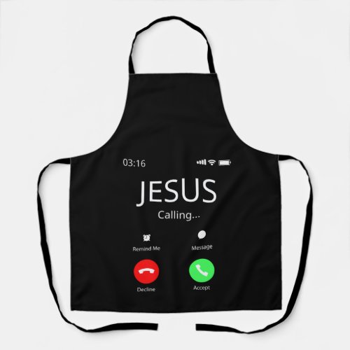 Jesus Is Calling _ Christian Apron