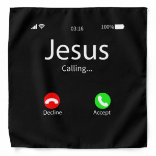 Jesus Is Calling Christian Bandana