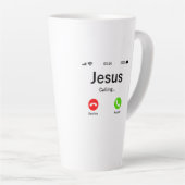 Jesus Is Calling - Christian Latte Mug (Right Angle)
