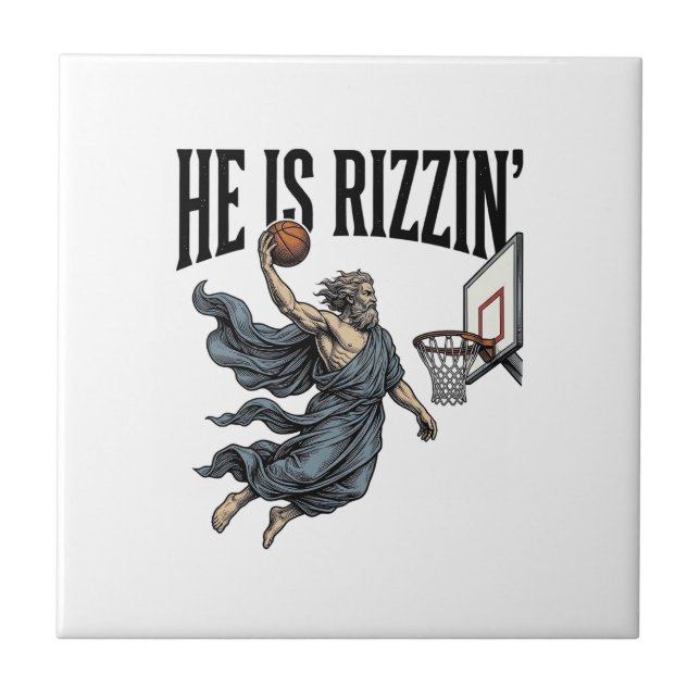 Jesus Is Calling Phone Screen Christian Vector Des Ceramic Tile (Front)