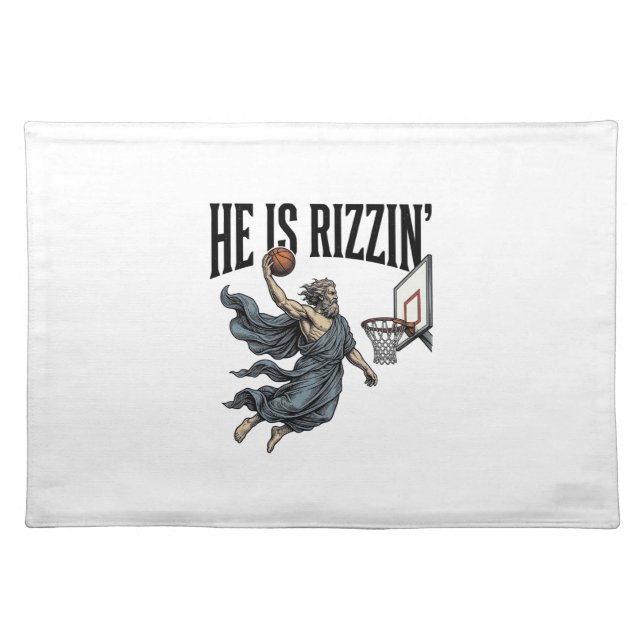 Jesus Is Calling Phone Screen Christian Vector Des Cloth Placemat (Front)