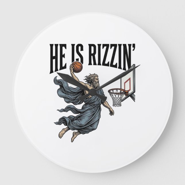 Jesus Is Calling Phone Screen Christian Vector Des Large Clock (Front)
