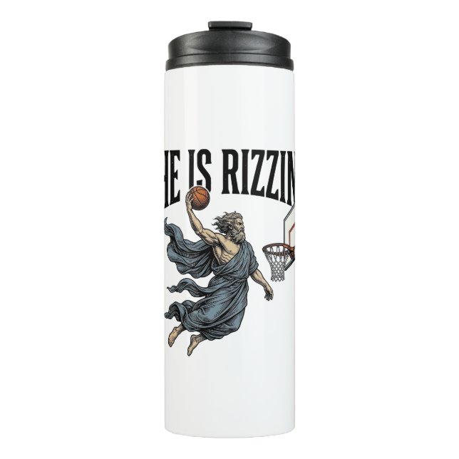 Jesus Is Calling Phone Screen Christian Vector Des Thermal Tumbler (Front)