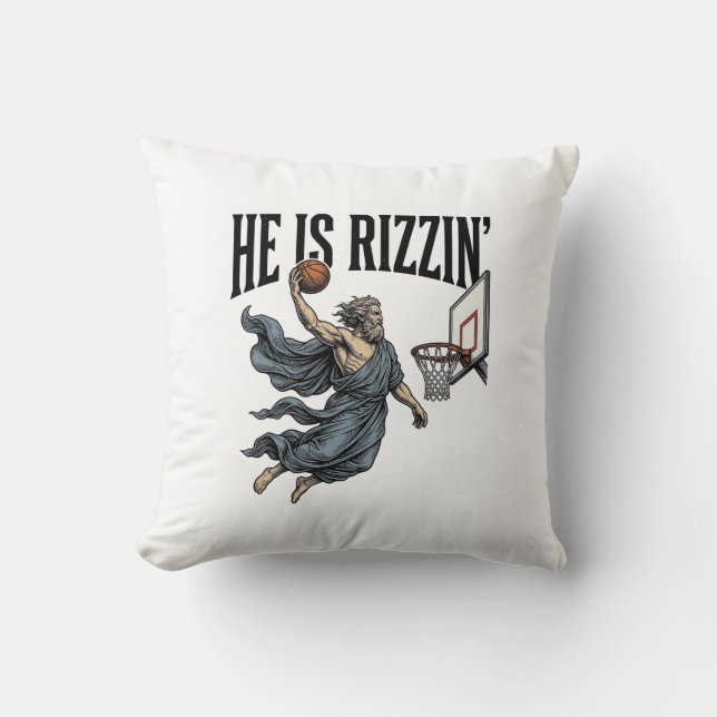 Jesus Is Calling Phone Screen Christian Vector Des Throw Pillow (Front)