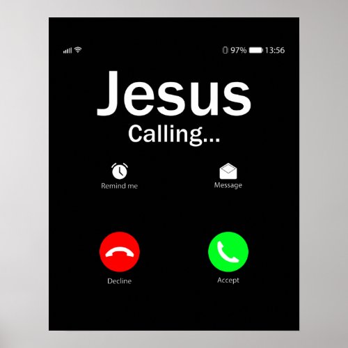 Jesus Is Calling Poster