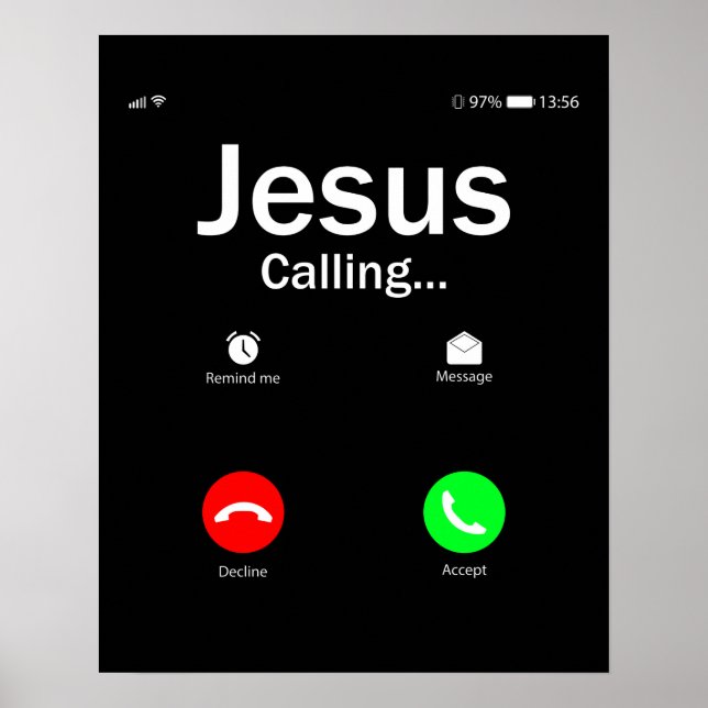 Jesus Is Calling Poster (Front)
