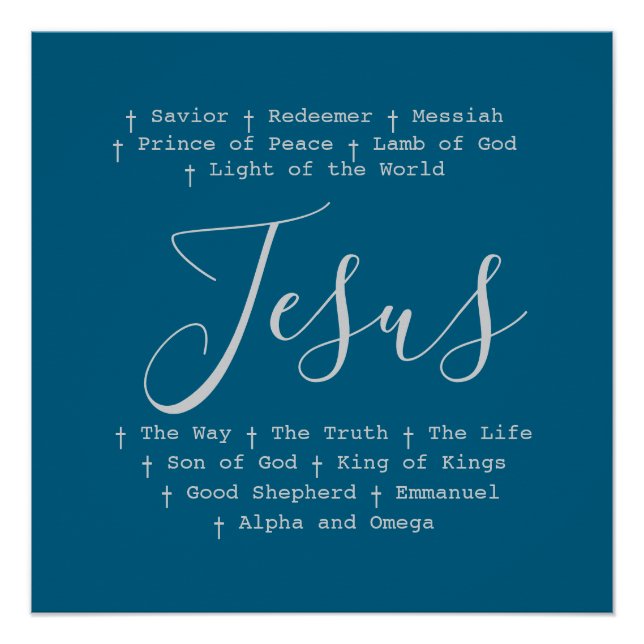 "Jesus is" Christian faith based Poster (Front)