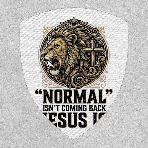 Jesus Is Coming Back Lion Cross Christian Shirt Patch