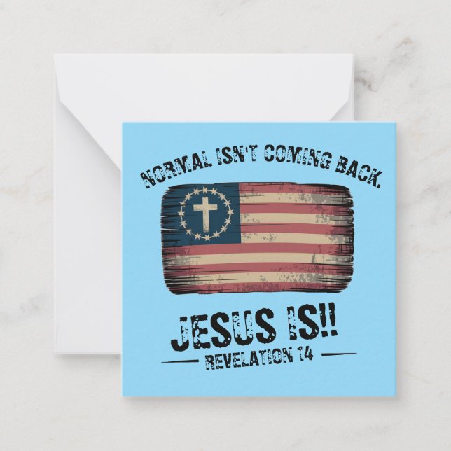 Jesus Is Coming Back Note Card (Front)