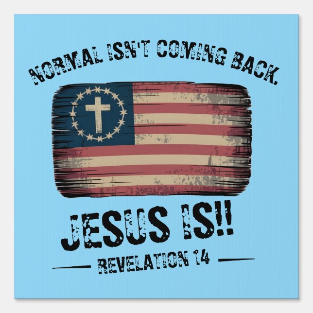 Jesus Is Coming Back Sign (Front)