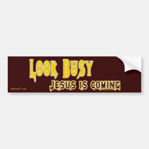 Jesus is Coming Bumper Sticker