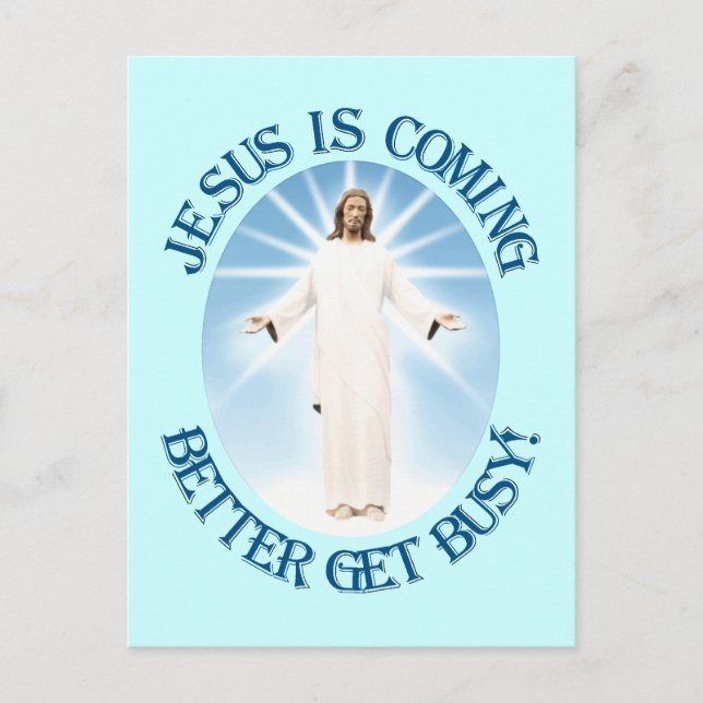 Jesus is Coming Postcard (Front)