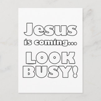 Jesus is coming... postcard