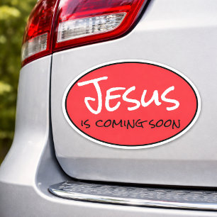 Jesus Is Coming Soon Custom-Cut Vinyl Sticker