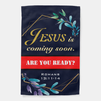 Jesus is Coming Soon Garden Flag (Double Sided)