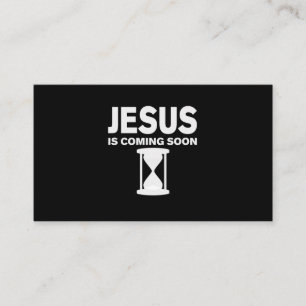 Jesus Is Coming Soon Shirt Countdown til Jesus Business Card