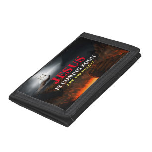 JESUS IS COMING SOON TRI-FOLD WALLET