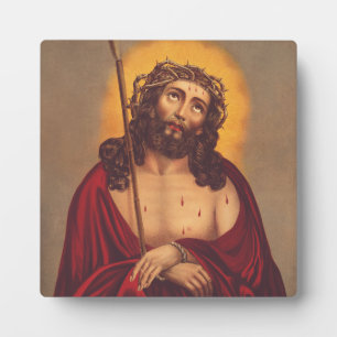 Jesus is crowned with a crown of thorns plaque