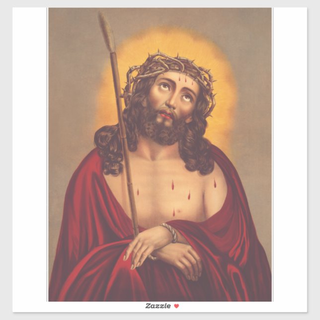 Jesus is crowned with a crown of thorns sticker (Sheet)