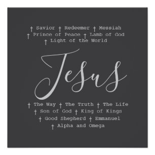 "Jesus is" faith based Poster