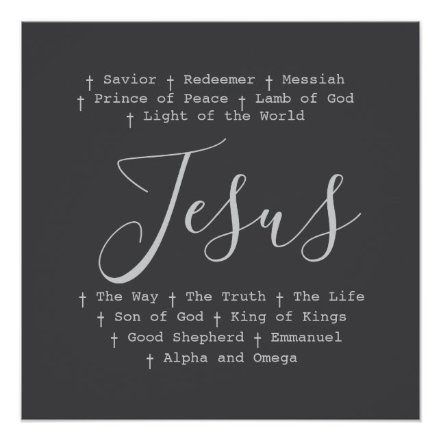 "Jesus is" faith based  Poster (Front)