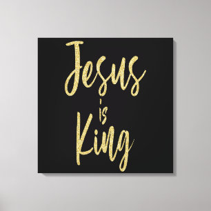 Jesus is King Canvas Print