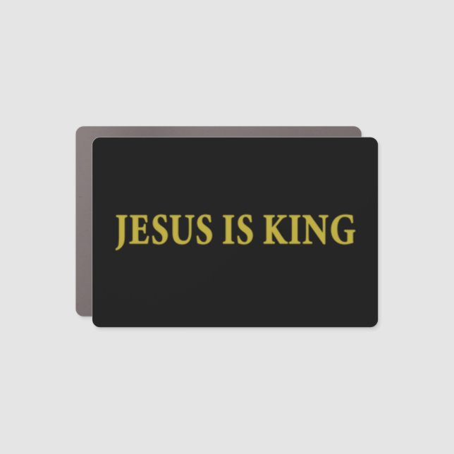 Jesus is King Christian Pullover HoodieJesus is Ki Car Magnet (Front)