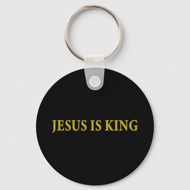 Jesus is King Christian Pullover HoodieJesus is Ki Keychain (Front)