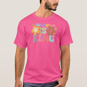 Jesus Is King Flower Happy Face Aesthetic T-Shirt