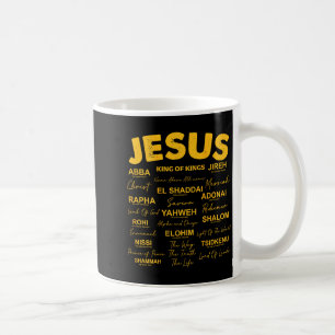 Jesus Is King Names Of God Hebrew Jesus Christian Coffee Mug