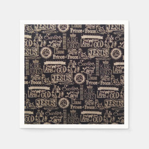 "Jesus Is King of Kings" Paper Napkins