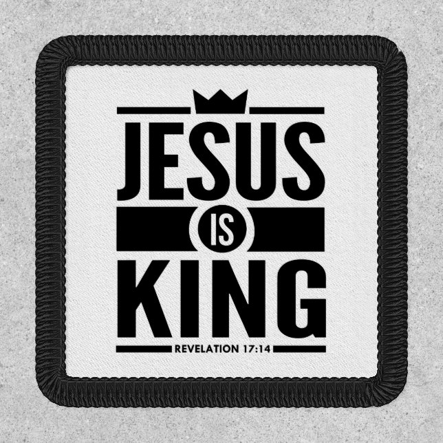 Jesus is King Patch - Revelation 17:14 (Front)