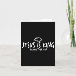 Jesus Is King Revelation 19_16 Christian Faith Jes Card