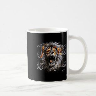Jesus Is King, The Lion Of Judah Striking Christia Coffee Mug