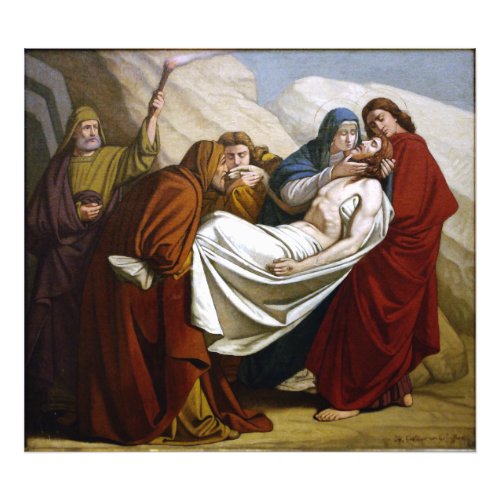 Jesus is Laid in the Tomb Stations of the Cross 14 Photo Print