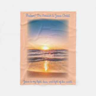 Jesus is Light Beachside Blanket