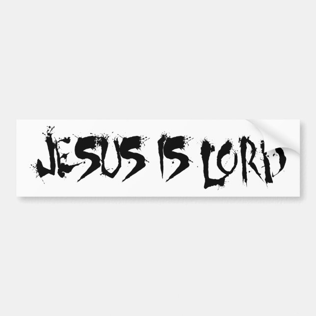 Jesus is Lord Bumper Sticker (Front)