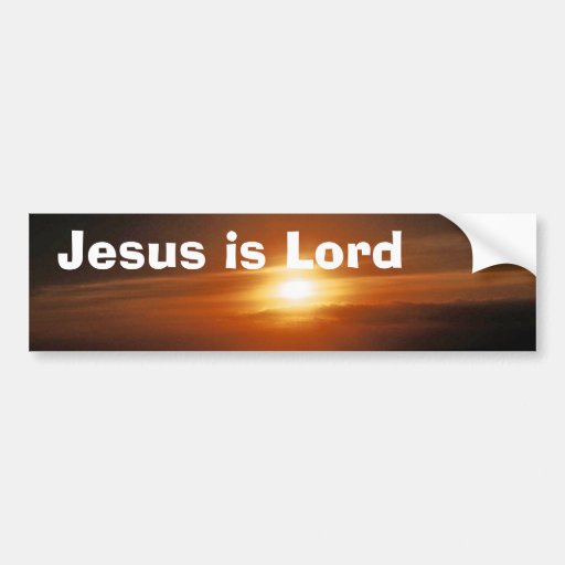 Jesus is Lord Bumper Sticker | Zazzle