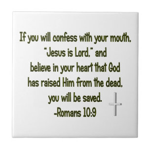 Jesus Is Lord Ceramic Tile