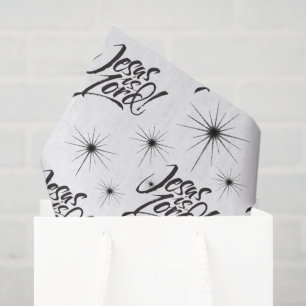 Jesus Is Lord Christian Christmas Lettering Christ Tissue Paper