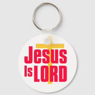 Jesus is Lord christian design Keychain
