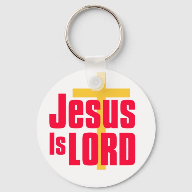 Jesus is Lord christian design Keychain (Front)