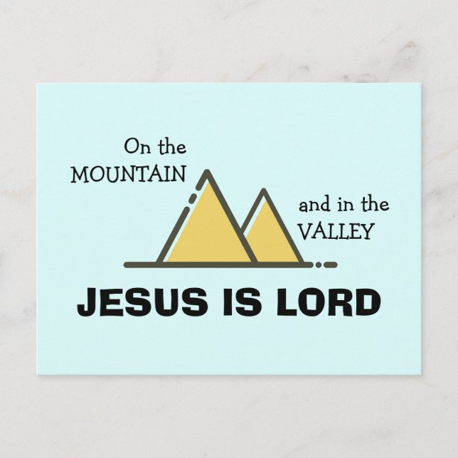 JESUS IS LORD | Christian Encouragement Postcard (Front)